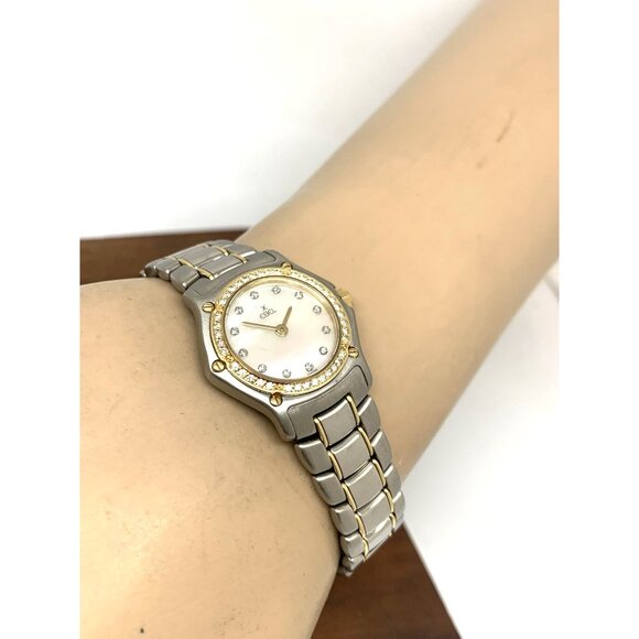 Ebel Women's Watch Swiss Quartz Diamond Mother of Pearl Dial Two Tone 18k Steel - Picture 6 of 14